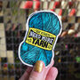 Yarn Crochet And Knitting Vinyl Sticker Decals, thumbnail 4 of 5