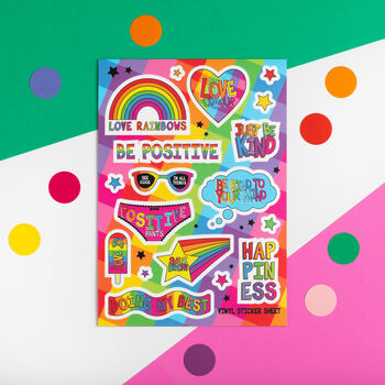 Colourful Positivity Sticker Sheet Set, 2 of 9