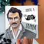 You’re A Fan Tache Tic Father Funny Tom Selleck Mustache Card, thumbnail 1 of 4