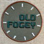 Old Fogey Iron On Clothes Patch, thumbnail 1 of 3