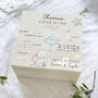 Wooden Luxury Baby Milestone Stat Keepsake Box, thumbnail 1 of 4