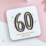 Personalised 60th Birthday Coaster Gift, thumbnail 1 of 2