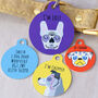 Day Of The Dead Halloween Dog ID Tag, thumbnail 12 of 12