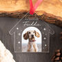 Personalised Puppy's First Christmas Photo Bauble, thumbnail 1 of 5