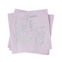 Pink Iridescent Foiled Lets Party Paper Napkins, thumbnail 2 of 3