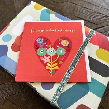 Silver Foiled Congratulations Card, 4 of 5