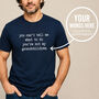 Personalised Father's Day Gift Custom T Shirt: Any Word, thumbnail 2 of 2