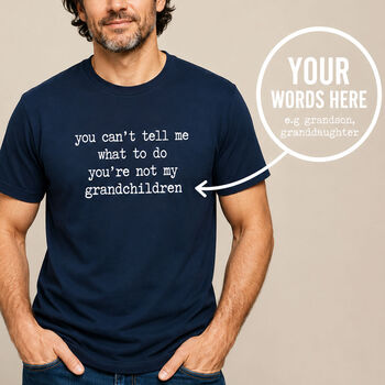 Personalised Father's Day Gift Custom T Shirt: Any Word, 2 of 2