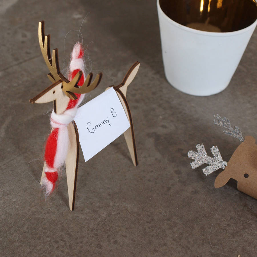 Reindeer Place Cards By Idyll Home