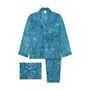 Handmade Silk Pyjamas Long Sleeve Blue, thumbnail 1 of 12