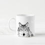Wolf Illustrated Gift Mug, thumbnail 4 of 4