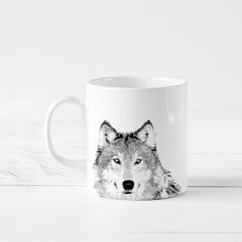 Wolf Illustrated Gift Mug, 4 of 4
