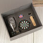 Personalised Bullseye Darts Pint Glass With Flights Gift Set, thumbnail 2 of 8