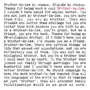 Brother In Law Card, 2 of 4