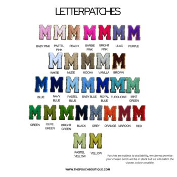 Personalised Mini Patch Pouch, 7 of 12