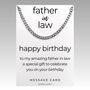 Curb Chain Amazing Father In Law Birthday Gift, thumbnail 2 of 6