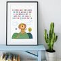 Be Strong And Courageous Bright Kids Print, thumbnail 1 of 4