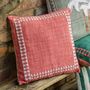 Kai Embroider Border Cushion, thumbnail 1 of 5