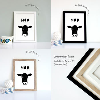 Cow Moo Print, Baby's Birthday Or Christening Gift, 7 of 7