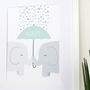 Elephants Nursery New Baby Print Gift, thumbnail 5 of 10