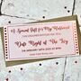 Personalised Gold Foil 'Date Night' Gift Voucher, thumbnail 1 of 4