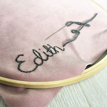 Sweet Dreams Hand Embroidered Cushion, 3 of 4