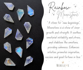 Rainbow Moonstone Crystal Threader Earrings, 6 of 11