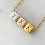 Tri Coloured 'Xxx' Necklace, thumbnail 3 of 3