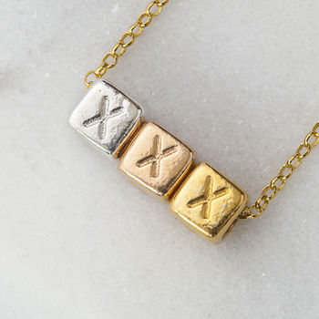 Tri Coloured 'Xxx' Necklace, 3 of 3