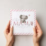 Personalised Baby Shower Elephant Card, thumbnail 1 of 3
