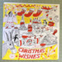 Christmas Wishes Hand Printed Christmas Card, thumbnail 1 of 7