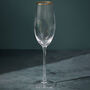 G Decor Set Of Four Aurora Champagne Flutes Glasses, thumbnail 2 of 3