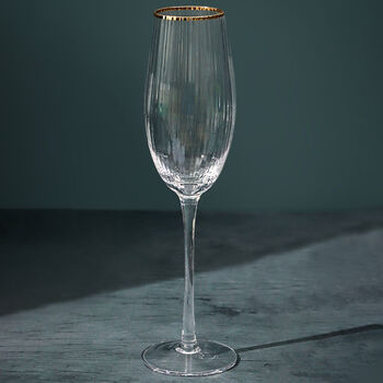 G Decor Set Of Four Aurora Champagne Flutes Glasses, 2 of 3
