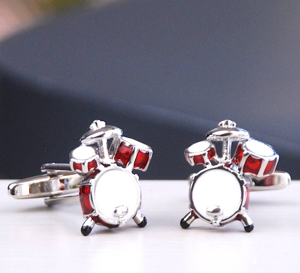 Image of Personalised Drum Kit Cufflinks