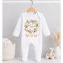 Personalised Newborn Baby Announcement Outfit, thumbnail 3 of 7