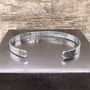 Hammered Sterling Silver Bracelet, thumbnail 5 of 11
