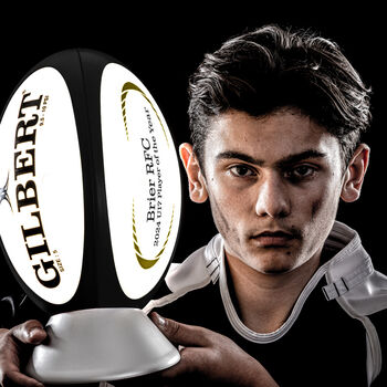 Personalised Original Rugby Ball Light, 5 of 6