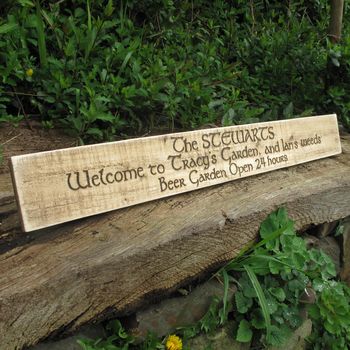 Personalised Wooden Garden And Bar Signs, 9 of 10