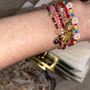 Red And Gold Clasp Charm Bracelet, thumbnail 8 of 11