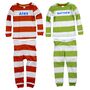 Personalised Name Stripy Organic Pyjamas, thumbnail 2 of 3