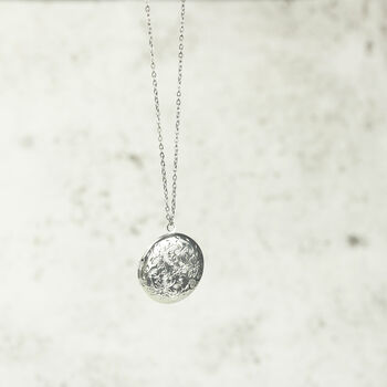 70th Or 80th Birthday Farthing Floral Locket Necklace, 7 of 8