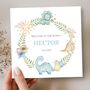 Dinosaur New Baby Card, Welcome To The World Card, thumbnail 1 of 3