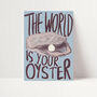The World Is Your Oyster Art Print, thumbnail 2 of 3