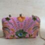 Pink Embroidered Clutch Bag, thumbnail 6 of 11