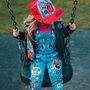 Kids Personalised Hand Painted Dungarees, thumbnail 7 of 12