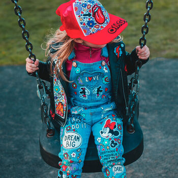 Kids Personalised Hand Painted Dungarees, 7 of 12