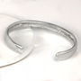 Chunky Sterling Silver Open Bangle, thumbnail 3 of 6