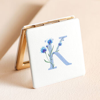 Floral Initial Compact Mirror, 2 of 7