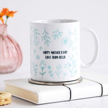 Grandmother Personalised Floral Mug, 2 of 3