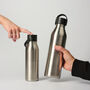 Circular And Co 500ml Stainless Steel Water Bottle Uncoated Black, thumbnail 6 of 8